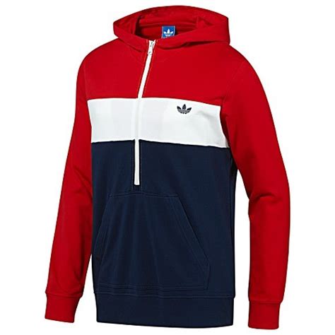 adidas hoodie blau rot weiß|Blaue Hoodies .